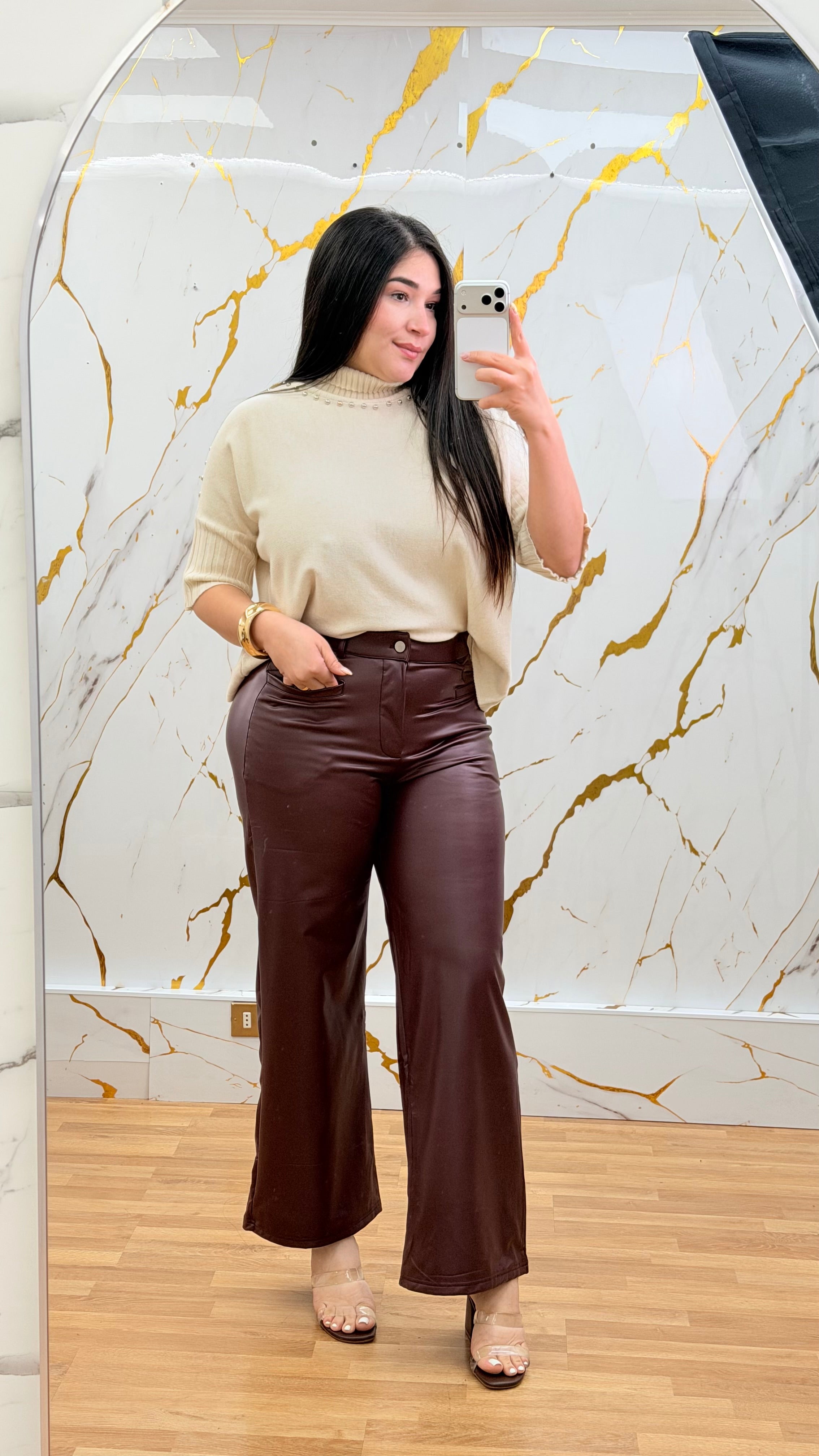 Pantalón ecocuero
